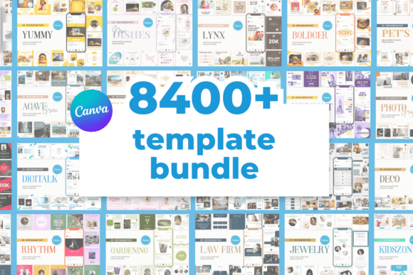 8400+ Social Media Canva Template Bundle preview