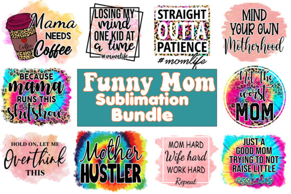 Funny Mom Sublimation Bundle preview