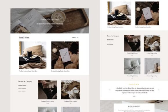 Shop Showit Website Template preview